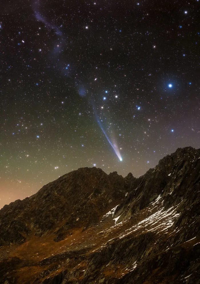 “Comet C/2025 A6 (Lemmon) Over The Swiss Alps” By Jakob Sahner