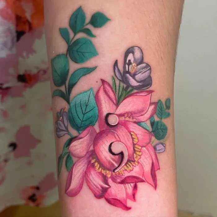 Lotus Flower Semicolon