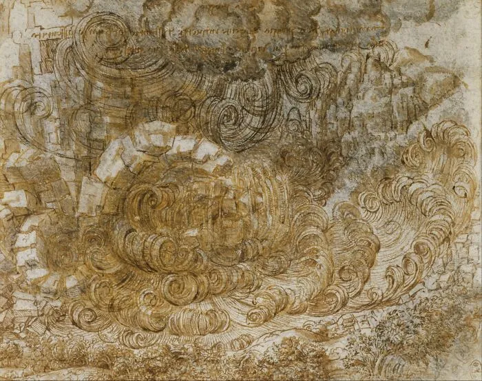 Deluge By Leonardo Da Vinci (1518)