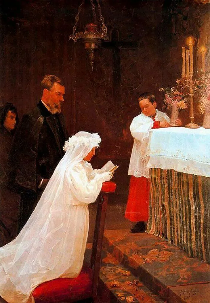 First Communion By Pablo Picasso (1896)
