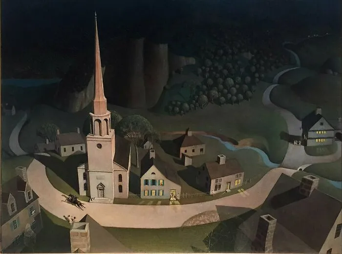 Midnight Ride Of Paul Revere By Grant Wood (1931)