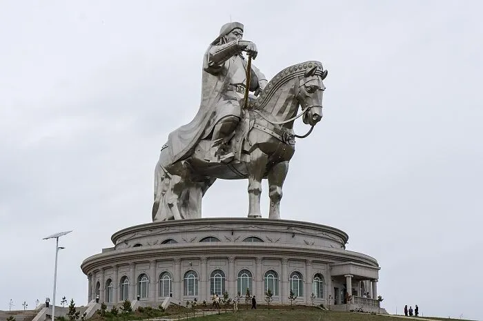 Massive Genghis Khan Equestrian Statue, one of the amazing world records throughout history.