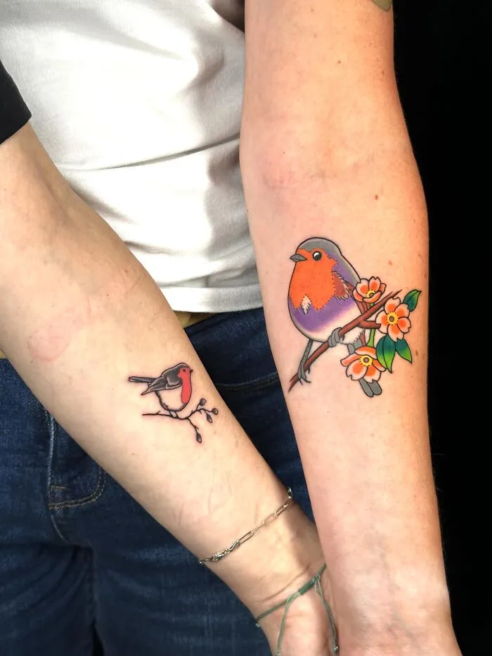 Two Robins, Two Moods