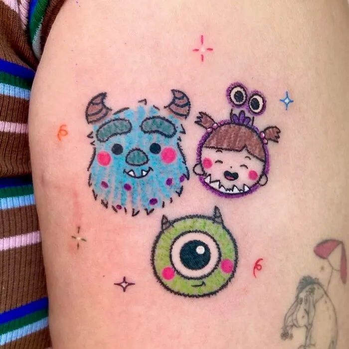 30 Tattoos By This Artist That Look Like They Were Scribbled With Pastel Crayons