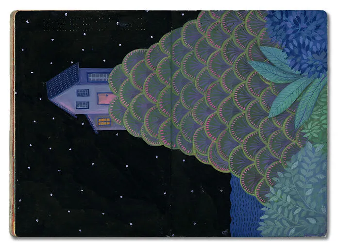 16 Beautiful Paintings Created Inside This Artist's Late Father's Passport