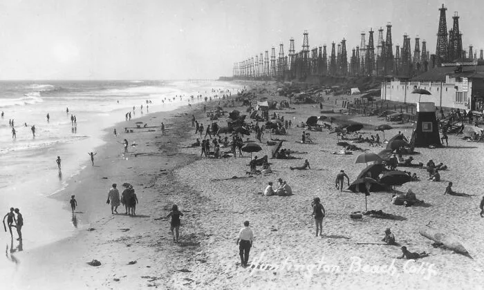 Huntington Beach In California Used To Have A Bunch Of Oil Derricks On Top Of It