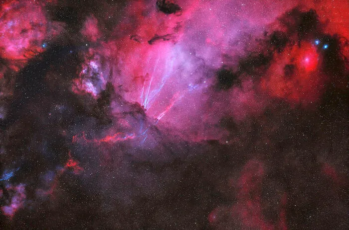 Blue Sprites And Red Twisters By Jason Wehbe: Deep Sky Honorable Mention