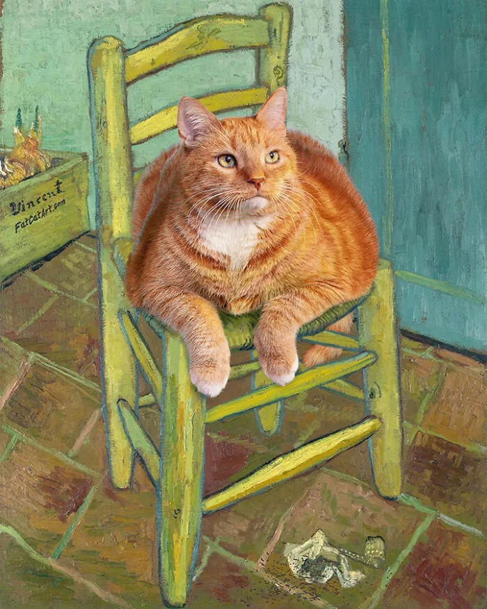 “The Cat On Van Gogh's Chair”