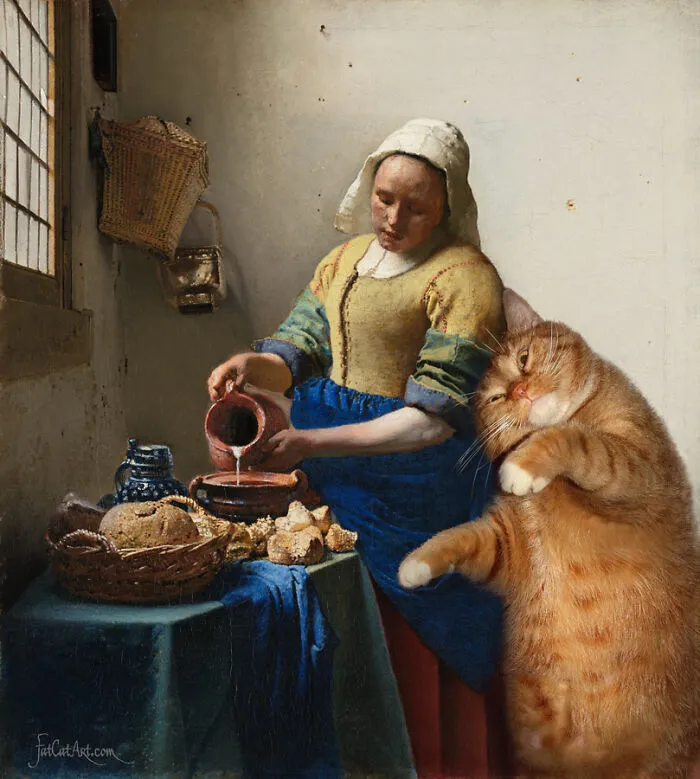 “The Kitchen Maid And The Cat”