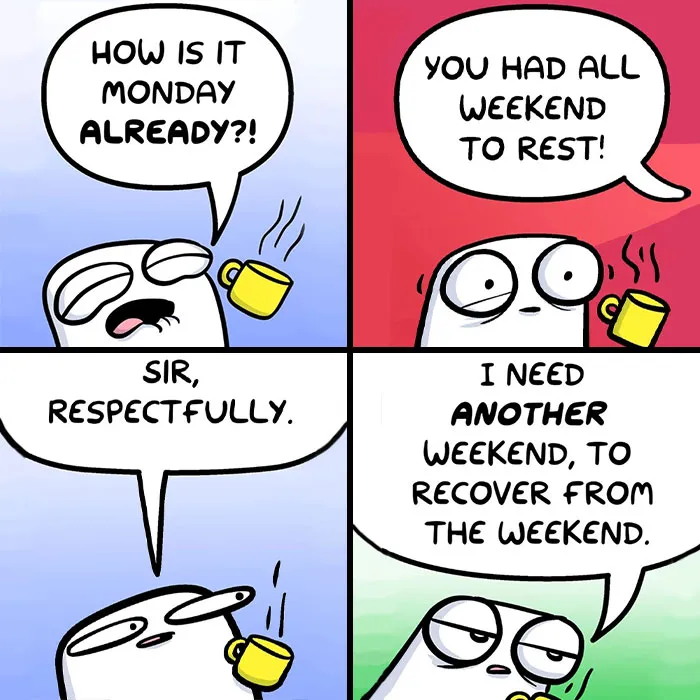 42 New Adorable Comics By Adam Foreman About A Marshmallow Dealing With The Ups And Downs Of Life