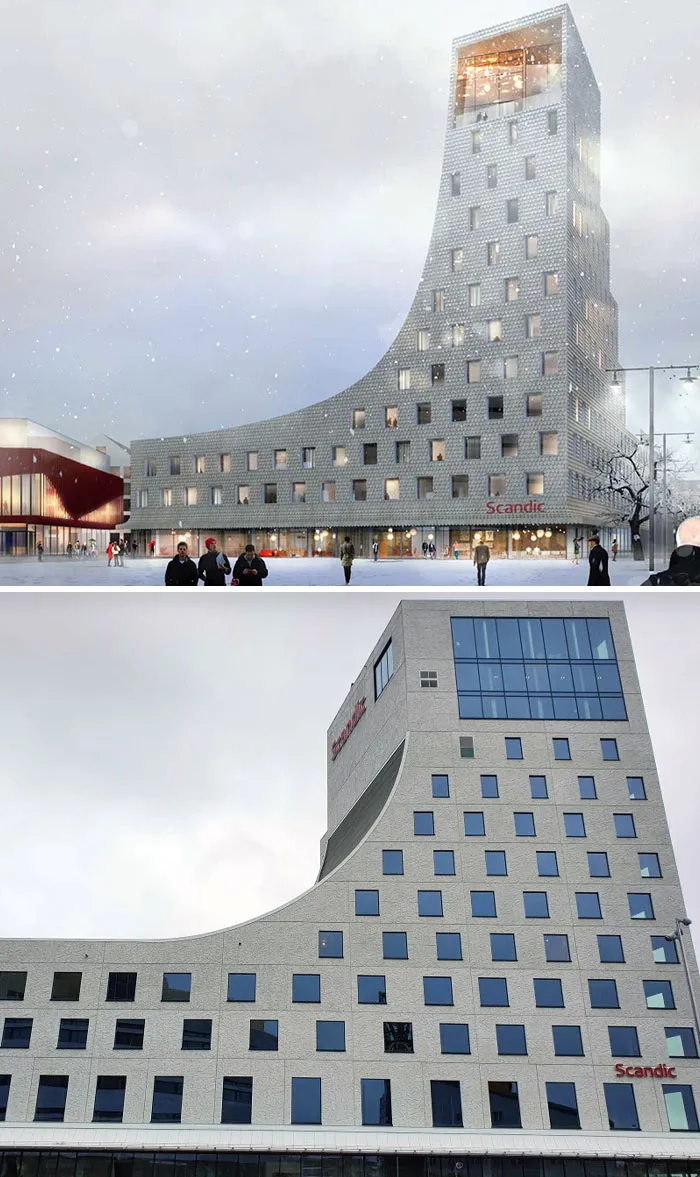 La visión de este edificio era estupenda, pero la realidad es muy decepcionante.