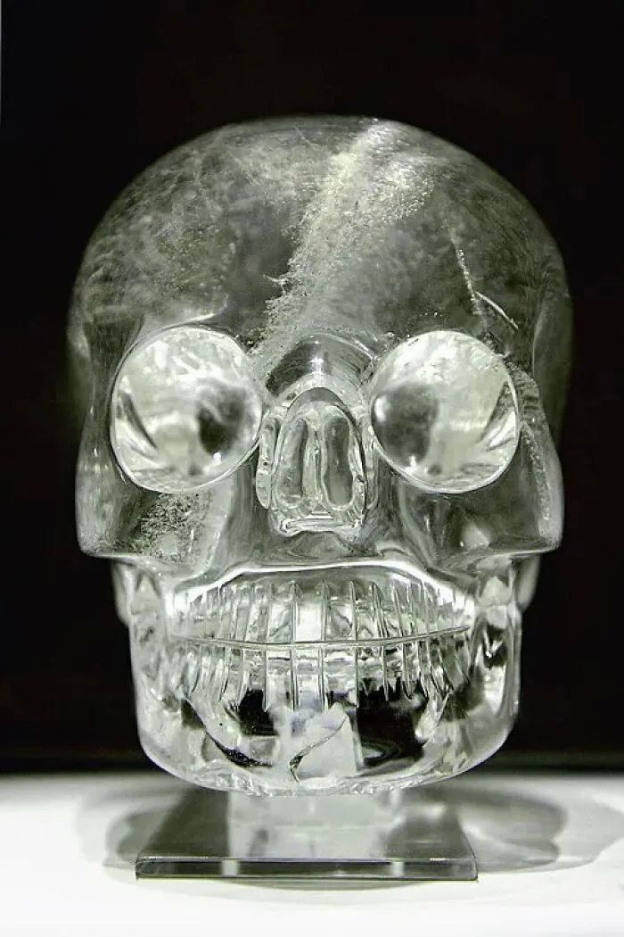 A Quartz Crystal Skull Of The Type Once Claimed To Be Ancient Maya, British Museum Collection