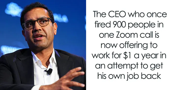 CEO Fires 900 People In A Brutal Zoom Call, Learns What It Feels Like When The Company Turns On Him