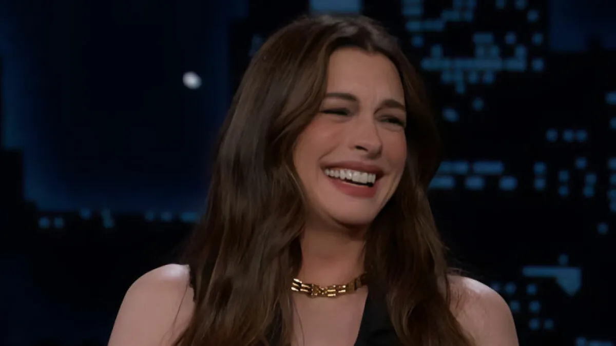Anne Hathaway Pours Gas On Conspiracy Theories As Fans Analyze Bold Maternity Look For Jimmy Kimmel