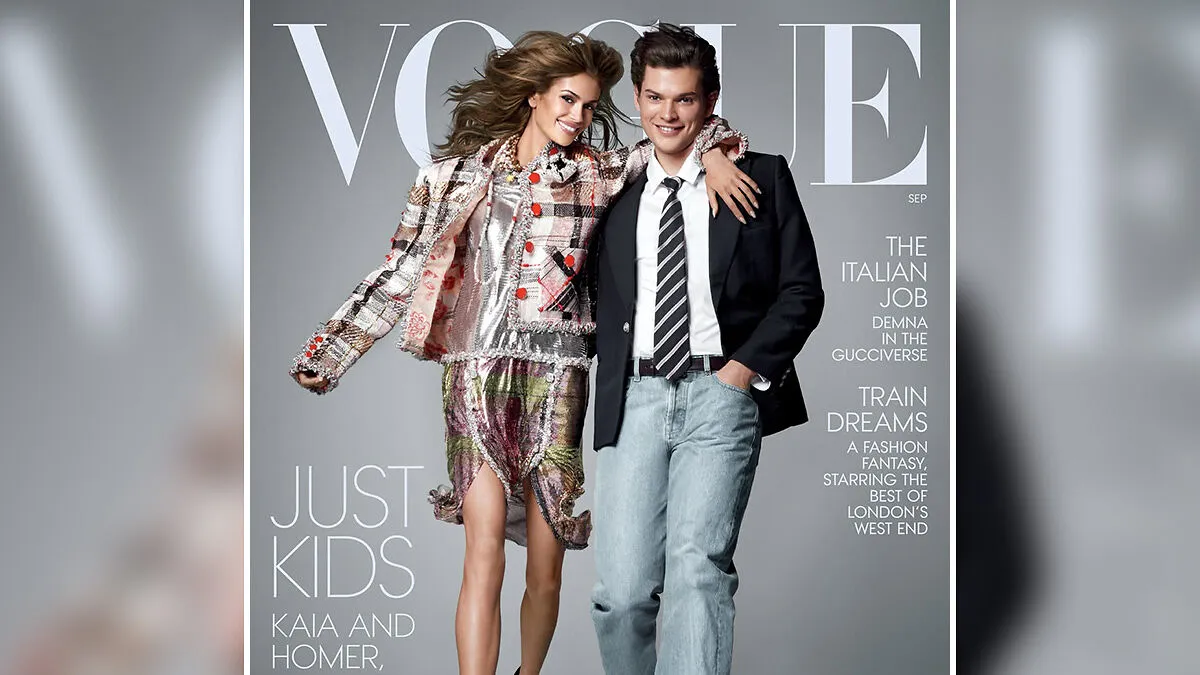 Wild Reactions As Cindy Crawford And Richard Gere's Kids Recreate Their Parents' Iconic Vogue Moment