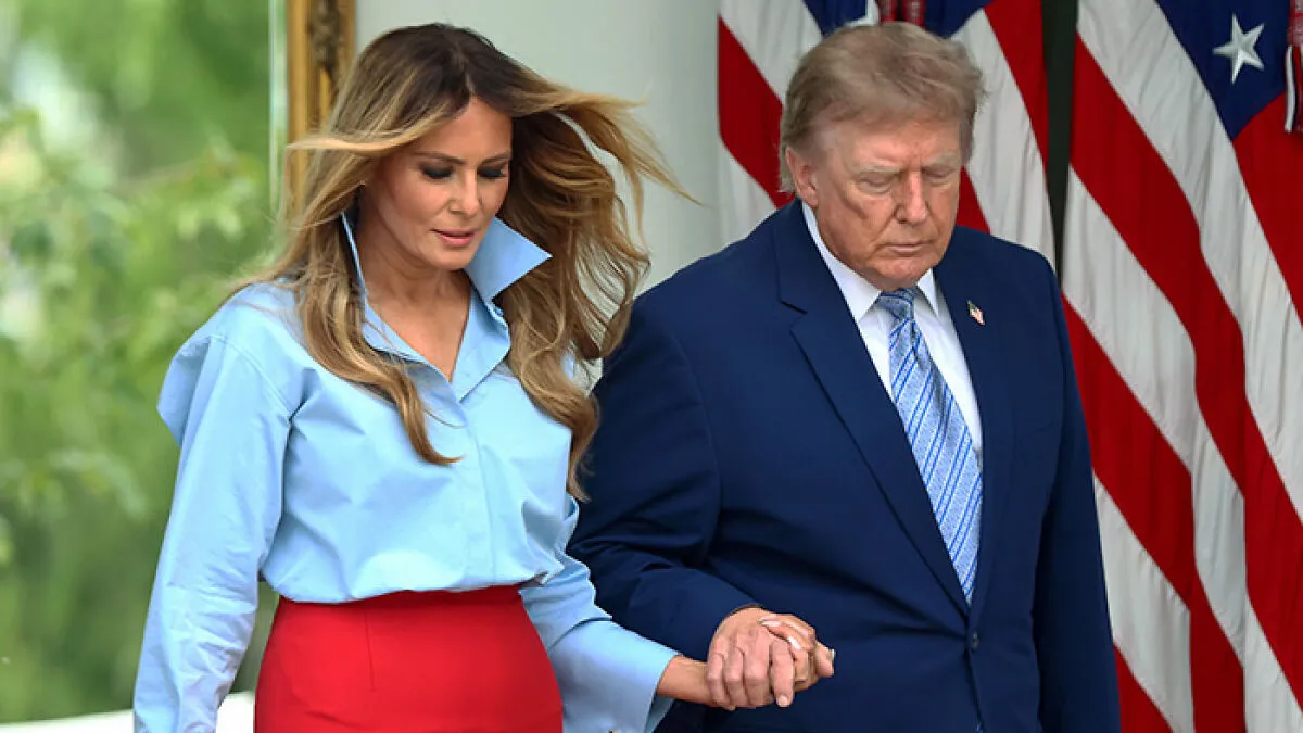 Melania Trump's Gesture With Donald Sparks Frenzy As She Reappears After Weeks Amid President's Aide Scandal