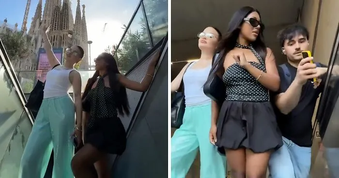 Man Becomes Internet’s Latest Hero After Pushing Past Women Filming Video On Busy Metro Station Escalator