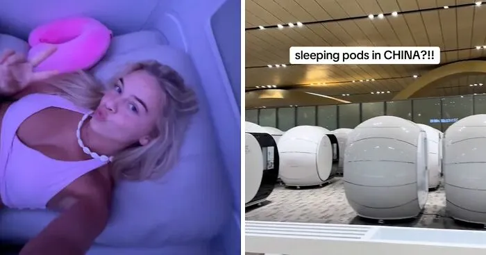 Woman's Viral Video Of Futuristic Sleeping Pods Inside A Chinese Airport Leaves Travelers Speechless