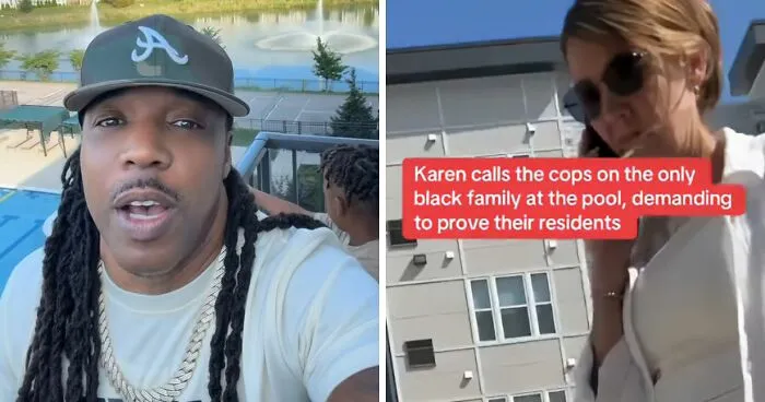 White Karen Confronts Dad And His Kids At Pool, Demands They Show ID In Display Of "Disgusting Behavior"