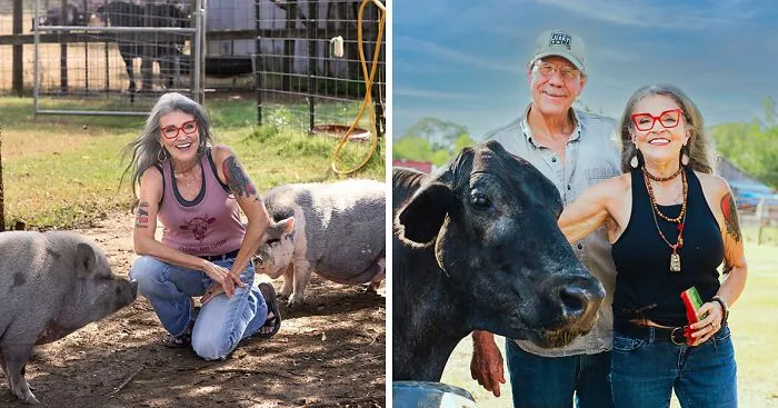 Vegan Wife Of Cattle Rancher Fights Husband To Turn His Farm Into A Sanctuary: "Those Cows Became Family"