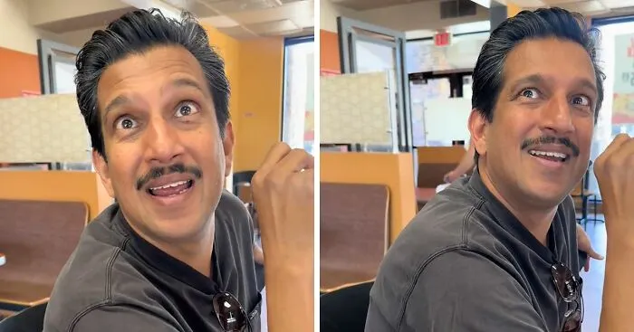 Woman Interrupts Family's Meal To Level Racist Insult At Dad, But His Response Has The Internet Applauding