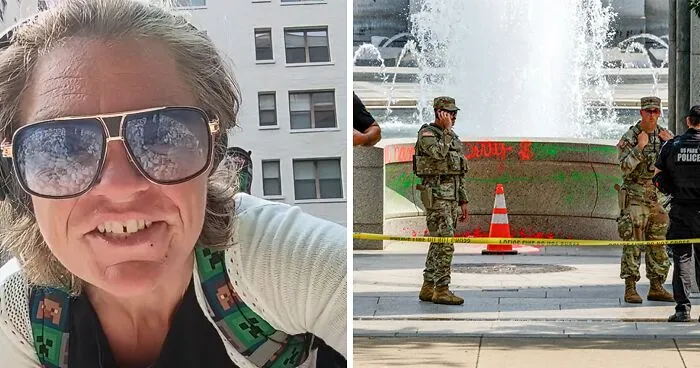 "Make Me Look Fancy": Woman Sparks Fury After Vandalizing WWII Memorial Live, But Karma Gets Her In The End