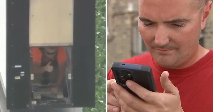 Terrified Electrician Records Goodbye Message For Family After Getting Stuck Inside 130ft High Sign
