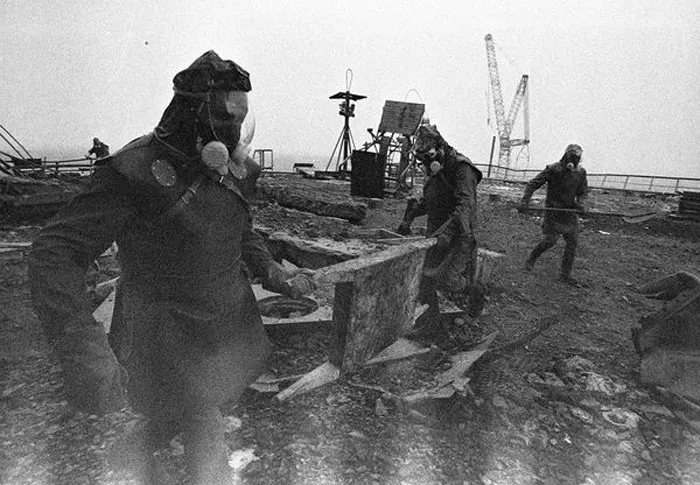 The Picture Taken From The Top Of Reactor 4 Of Chernobyl The Day After The Accident