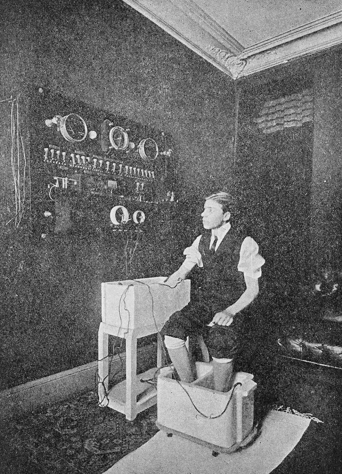 Man In A Hydro-Electric Bath, 1910