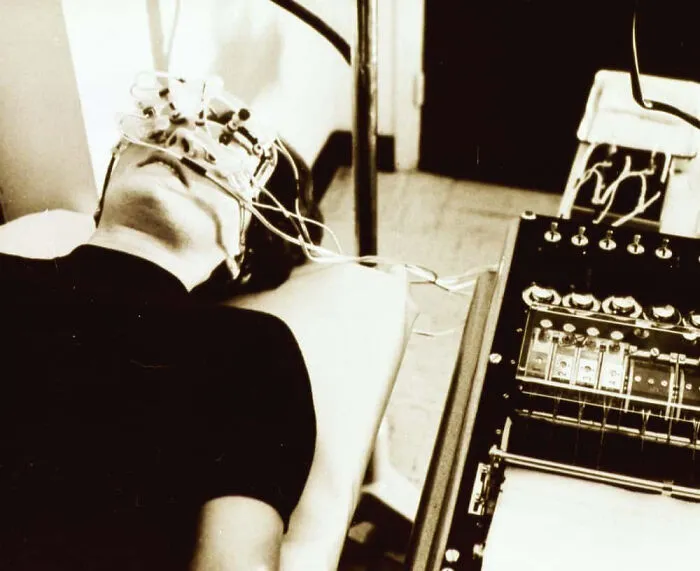 Woman Getting Tested With An Electro-Retinogram, 1950s