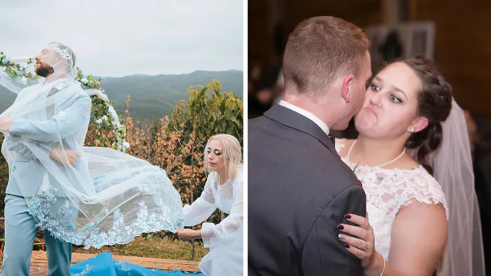 35 Divertidas fotos de boda mostrando que ningún gran día sale "perfecto"