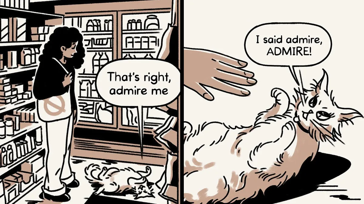 This Artist Made 60 Comics That Imagine A World Where Cats Have Jobs And Workplace Problems