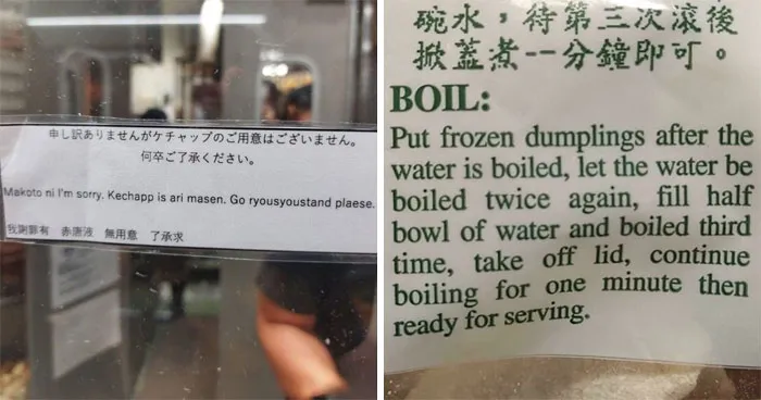91 Unintentional Translation Gems That Accidentally Created Comedy Magic (New Pics)