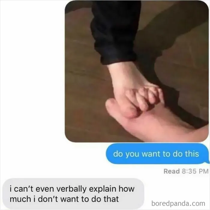 Intertwined Feet