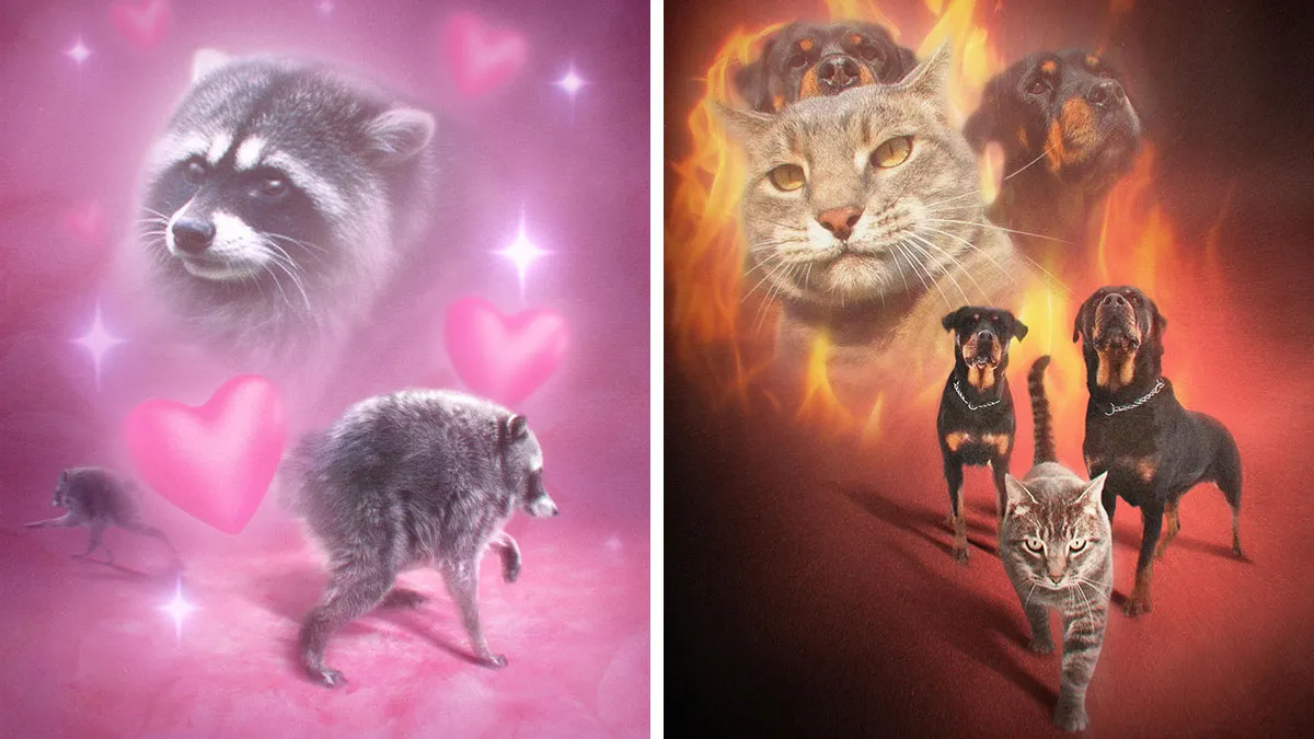 These Artists’ 49 Pet Portraits Capture Each Animal’s Personality In Peak ’80s Style