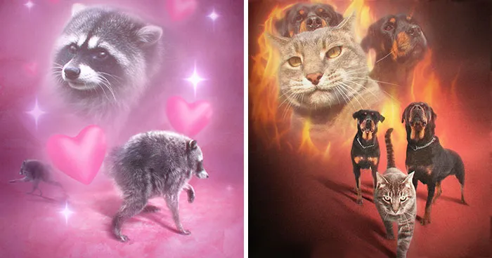These Artists’ 49 Pet Portraits Capture Each Animal’s Personality In Peak ’80s Style