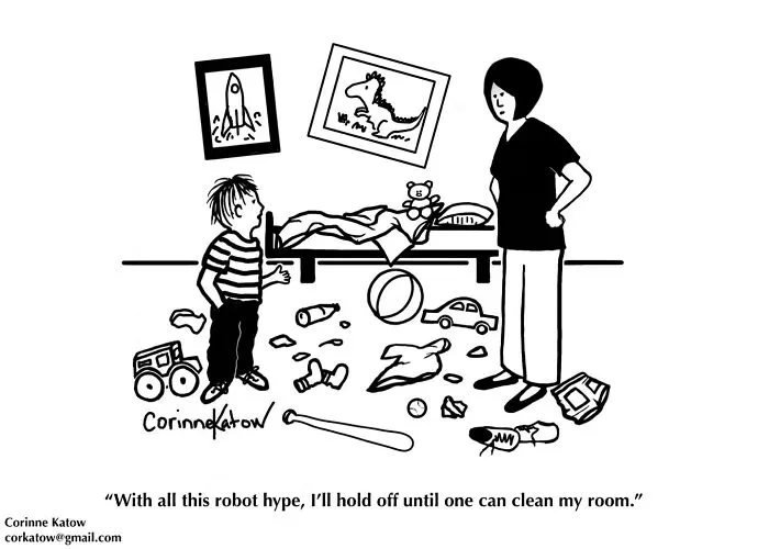 40 Clever Cartoons By Corinne Katow That Satirize Technology, Work, And Everyday Situations