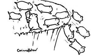 40 Clever Cartoons By Corinne Katow That Satirize Technology, Work, And Everyday Situations