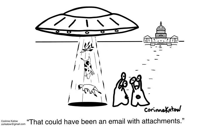40 Clever Cartoons By Corinne Katow That Satirize Technology, Work, And Everyday Situations