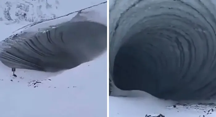 Entrance To Hollow Earth In Antarctica