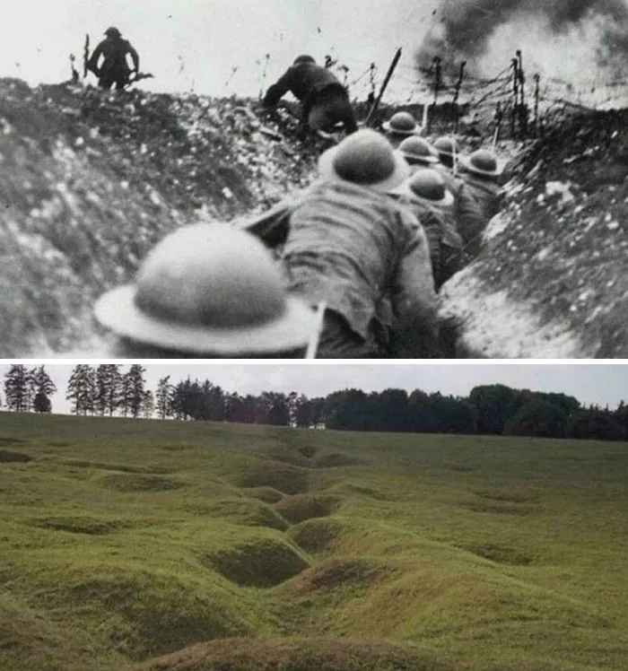 The Trenches Of World War I Then And Now