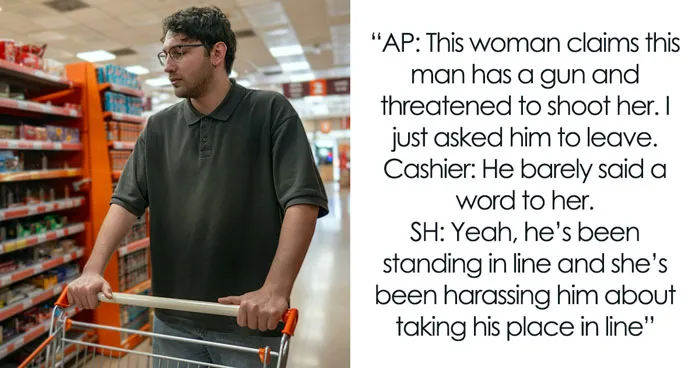 Karen Falsely Accuses Man After He Refuses To Let Her Cut In Line, Then Police Turn On Her