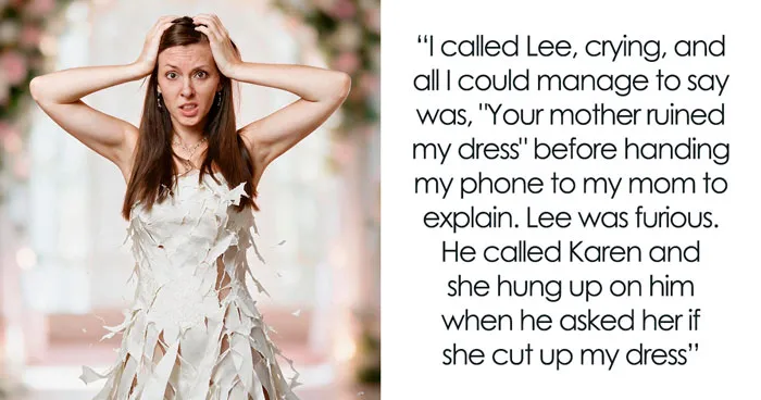 Bride's Dress Cut Into Strips Before The Wedding, Family Soon Learns It Was Never Out Of Spite