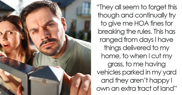 HOA Knocks On The Door Of The One House That Never Had To Join And Gets Shown The Property Line