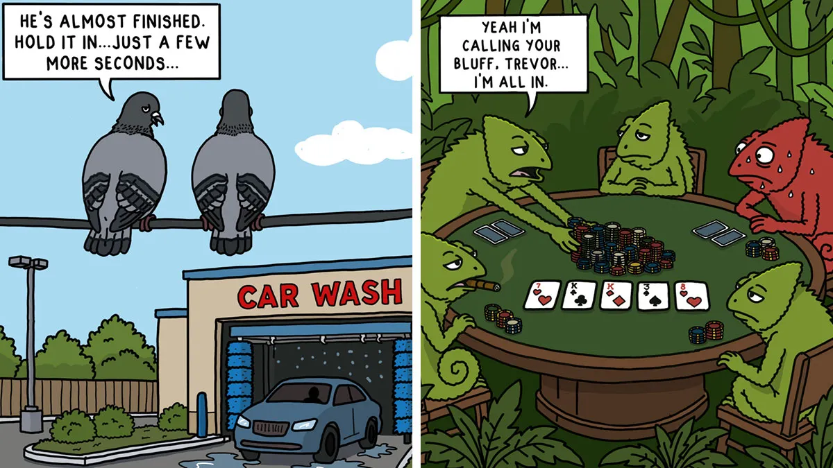 30 Dry Humor Comics By This Artist That Take Everyday Situations In The Strangest Directions