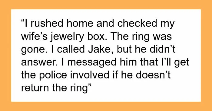 Dad Changes His Will After His Son Steals A Priceless Family Ring For His Girlfriend