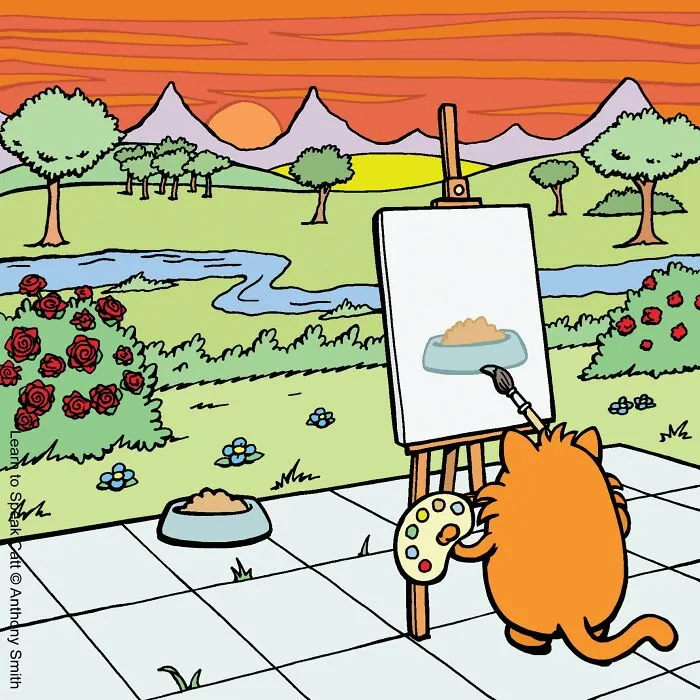 ‘Cattitude’: 30 New Funny Comics By This Artist Showcasing Daily Struggles In A Cat’s Life