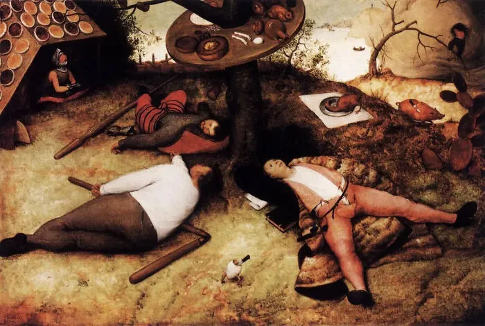 The Land Of Cockaigne By Pieter Bruegel The Elder, 1567, Alte Pinakothek, Munich