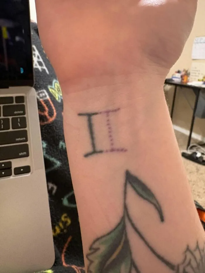 Used To Be An Identical Twin And She Passed At 20 Hours After Birth. Half Of It’s Dotted For Her And We Happen To Be A Gemini So The Twin Has Double Meaning