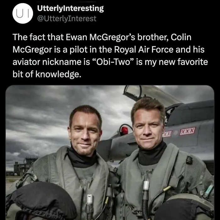 Funny millennial memes tweet about Ewan McGregor and Obi-Two